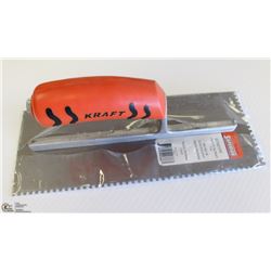 KRAFT 11" X 4" - 1/2 SQUARE NOTCH TROWEL
