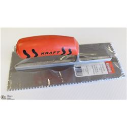 KRAFT 11" X 4" - 1/2 SQUARE NOTCH TROWEL