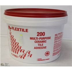 4 LITRE PAIL OF FLEXTILE 200 CERAMIC TILE ADHESIVE