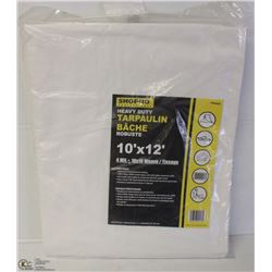 SHOPRO 10' X 12' HEAVY DUTY WATERPROOF TARP