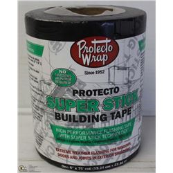 PROTECTO SUPER STICK BUILDING TAPE 6" X 75' ROLL