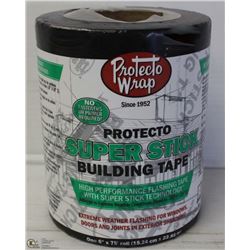 PROTECTO SUPER STICK BUILDING TAPE 6" X 75' ROLL