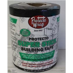 PROTECTO SUPER STICK BUILDING TAPE 6" X 75' ROLL