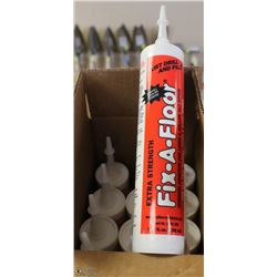 CASE OF 12 TUBES OF FIX-A FLOOR TILE REPAIR