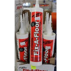 CASE OF 12 TUBES OF FIX-A FLOOR TILE REPAIR