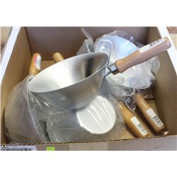 CASE OF 6 KRAFT GALVANIZED STEEL BUCKET SCOOPS