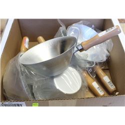 CASE OF 6 KRAFT GALVANIZED STEEL BUCKET SCOOPS