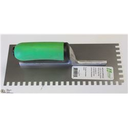 CASE OF 6 HI-CRAFT 11" X 4.5" SQUARE NOTCH TROWELS