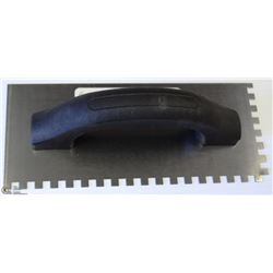 CASE OF 12 HI-CRAFT 4" X 9" SQUARE NOTCH TROWELS