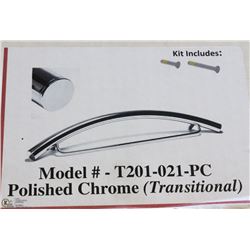 24" POLISHED CHROME RADIUS SHOWER GRAB BAR
