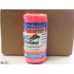 CASE OF KRAFT PINK MASONS LINE 6 X 250' ROLLS