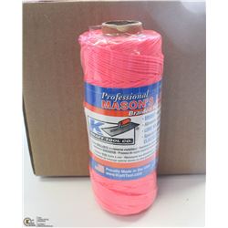 CASE OF KRAFT PINK MASONS LINE 6 X 500' ROLLS