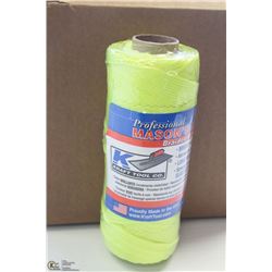 CASE OF KRAFT YELLOW MASONS LINE 6 X 500' ROLLS