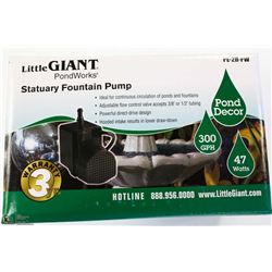 LITTLE GIANT 300 GAL/HR FOUNTAIN PUMP ON CHOICE