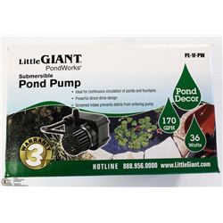 LITTLE GIANT 170 GAL/HR FOUNTAIN PUMP ON CHOICE
