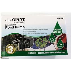 LITTLE GIANT 170 GAL/HR FOUNTAIN PUMP ON CHOICE