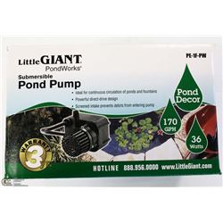 LITTLE GIANT 170 GAL/HR FOUNTAIN PUMP ON CHOICE