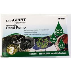 LITTLE GIANT 170 GAL/HR FOUNTAIN PUMP ON CHOICE