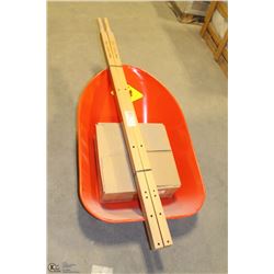 ERIE 6 CU FT METAL WHEELBARROW COMPLETE ON CHOICE