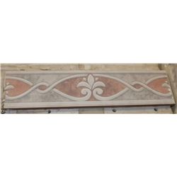6 BOXES 3 X 13 PITRIZZA ROSA BORDER TILES
