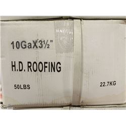 50LB BOX OF #10X3-1/2" HD ROOFING NAILS
