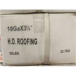 50LB BOX OF #10X3-1/2" HD ROOFING NAILS