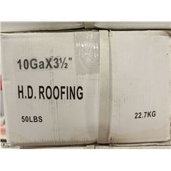 50LB BOX OF #10X3-1/2" HD ROOFING NAILS