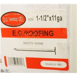 50LB BOX OF #11X1-1/2" EG ROOFING NAILS