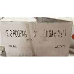 50LB BOX OF #11X3" EG ROOFING NAILS