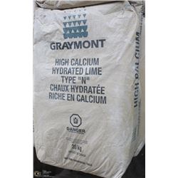 GRAYMONT HIGH CALCIUM HYDRATED LIME TYPE N 20KG