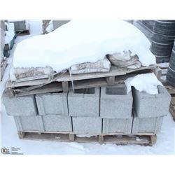 PALLET OF CEMENT BLOCKS