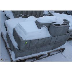 PALLET OF CEMENT BLOCKS