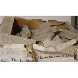 PALLET OF ASSORTED STONE WALL BRICKS