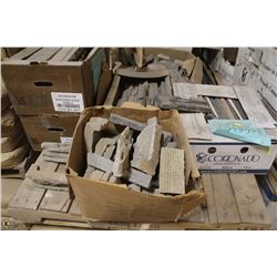 PALLET OF ASSORTED STONE WALL BRICKS