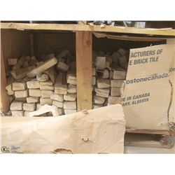PALLET OF ASSORTED STONE WALL BRICKS