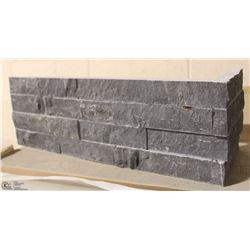 6 X 24 PCS EBONY TRAVERTINE CORNER STONE X 42 PCS