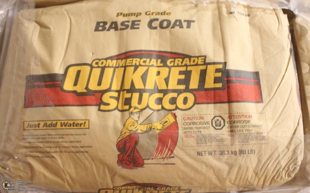 QUIKRETE COMMERCIAL GRADE STUCCO BASE COAT 80LB