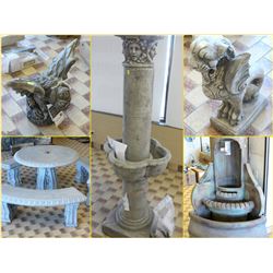 FEATURED ITEMS: NEW CAST STONE BACKYARD AND PATIO DECOR