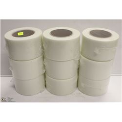 LOT OF 9 ROLLS OF 3" MESH TAPE