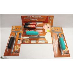 LOT OF 5 ASSORTED PAVAN PLASTIC AND METAL FLOATS