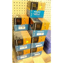 12 BOXES OF ASSORTED 3/16" TILE SPACERS