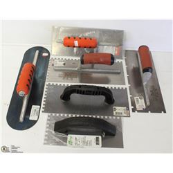 LOT OF 6 ASSORTED TROWELS
