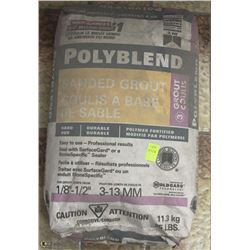 25LB BAG OF POLYBLEND SANDED GROUT