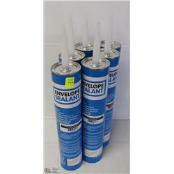 LOT OF 6 TUBES BLUE ENVELOPE SEALANT