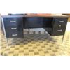 Image 1 : LARGE METAL 5 DRAWER OFFICE DESK