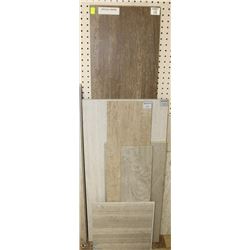 9 ASSORTED TILE PIECES OF VARIOUS SIZES