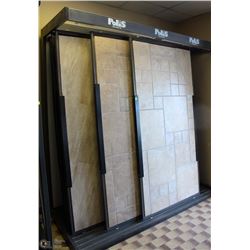 LARGE POLIS SLIDING TILE SAMPLE DISPLAY RACK WITH
