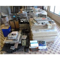 LARGE LOT OF SAMPLE TILES AND STONE