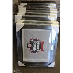 LOT OF 9 PICTURE FRAMES 22" X 18"