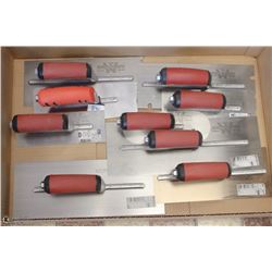 CASE OF 9 ASSORTED TROWELS